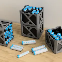 Cool Stacking Battery Holder AA/AAA