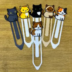 Cute Brown Cat Bookmark