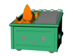 Cute Dumpster Fire
