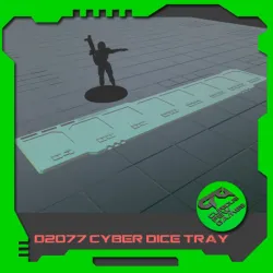 Cyber d20 Dice Tray