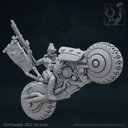 Cyberpunk Yakuza Biker Cyber Forge Katanas and Hexes 3