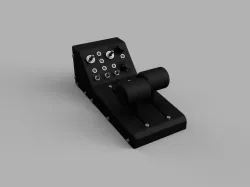 Desktop Twin Engine Throttle for Flight Simulation