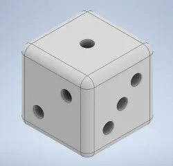 Dice (a six-sided die)