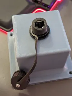 Ethernet waterproof entrance bulkhead for starlink / rv