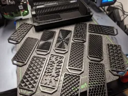 Filament Sample Box w/ Infill, Fill Patterns, and Finish Types [REMIX]