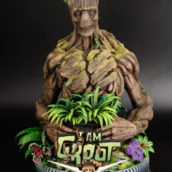 FREEBIE: Wicked Marvel Groot Bust: Tested and ready for 3d printing