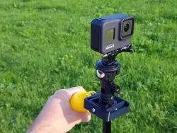 Gimbal for selfie stick (two degrees of freedom)