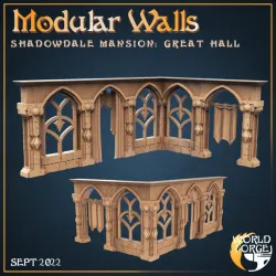 Gothic Hall Walls (modular)