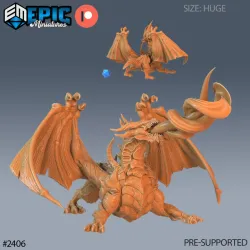 Gray Dragon Breath Attack / Legendary Drake / Winged Mountain Encounter / Magical Beast
