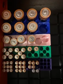 Gridfinity Battery Holders