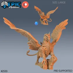 Griffin Armored Mount / Gryphon / Heavenly Flying Beast / Lion Eagle Hybrid / Angelic Encounter