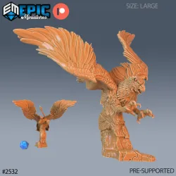 Griffin Attacking / Gryphon / Heavenly Flying Beast / Lion Eagle Hybrid / Angel Mount / Angelic Encounter