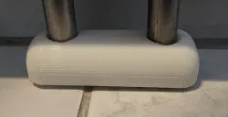 Heating pipe rosette