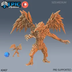 Ice Mephit / Evil Crystal Imp / Winged Humanoid / Snow Elemental / Iceland Encounter