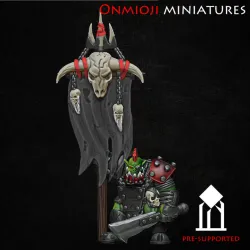 Ork heavy warrior flag bearer