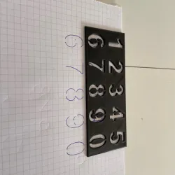 Placa numeros