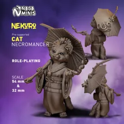 (Pre-supported) Cat Folk Necromancer (Nekomancer)
