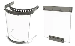 Prusa Face Shield - RC3 (More reliable printing and no laser cutter required)