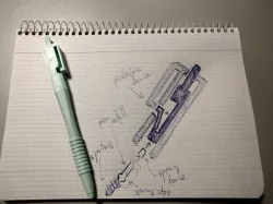 retractable pen (with freecad files)