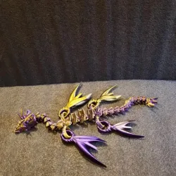 Shakaworld3D Articulated Flexi Fish Killer Dragon 180mm X 180mm