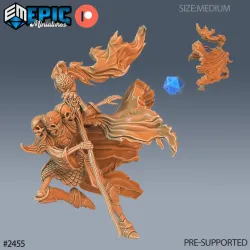 Skeleton Skull King Magic / Undead Leader / Walking Dead / Evil Zombie Monarch / Graveyard Encounter
