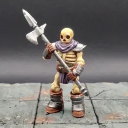 Skeleton Warrior, Halberd ; Miniature