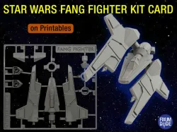 Star Wars Fang Fighter Kit Card