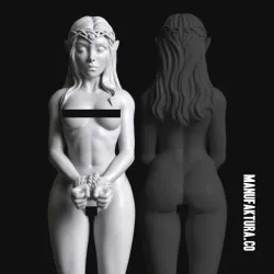Sub Series 24 – Naked & Bound Female Highborn Elf Prisoner Slave