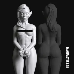 Sub Series 25 – Naked & Bound Female Shadow Elf Prisoner Slave