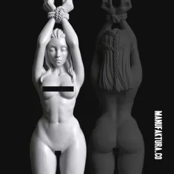Sub Series 26 – Naked & Bound Female Highborn Elf Prisoner Slave