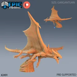 Tempest Dragon / Legendary Storm Drake / Winged Mountain Encounter / Magical Hurricane Beast