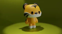 TIGER MASCOT FIGURE/ TIGRE MASCOTA FIGURA/ TIGER KEYCHAIN