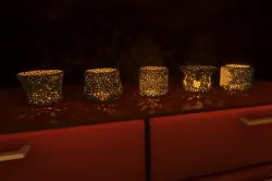 Voronoi LED tealight series