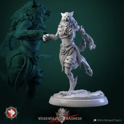Werewolf warrior female 4 32mm pre-supported