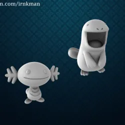 Wooper / Quagsire (35mm True Scale)