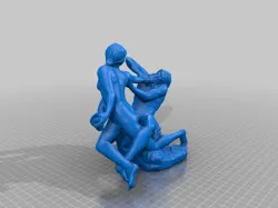 Wrestling Couple - Hermaphrodite und Satyr