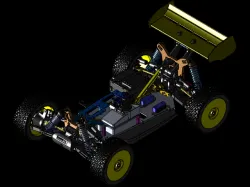 1/8 radio control RC car 4WD Shaft Drive nitro buggy