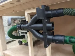 3-way blast gate for Festool hoses