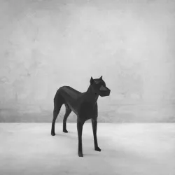 3D DOG MOTEL SAC KÖPEK MODEL DOBERMAN