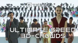 3D PEOPLE CROWDS- ULTIMATE SPEED SOLUTION Low-poly 3D model