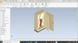 A complete electrical cabinet