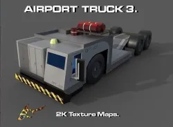 AIRPORT TRUCK 3 Low-poly 3D model
