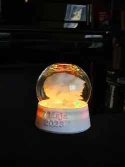 Anniversary LED snowglobe