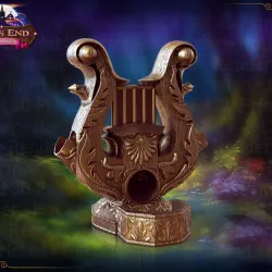 Bard's Lyre of Inspiration Dice Tower - SUPPORT FREE!