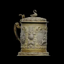 Beer mug with images of Neptune, Ceres and Pomona