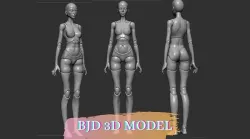 Bjd doll - Ball jointed doll Lara - 3D Bjd Doll  3D print model