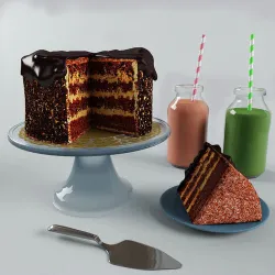 cake choco  3D model