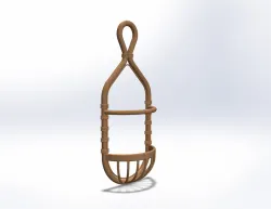 CANE WALL SHELF