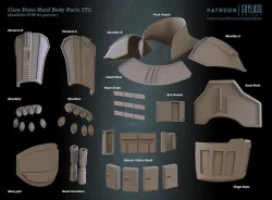 Cara Dune Body Hard Armor Print ready STL 3D print model