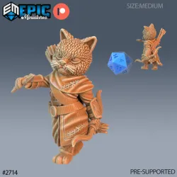Cat Folk Tribe Archer / Feline Warrior / Catfolk / Werejaguar Beast / Were Puma / Wild Animal Encounter